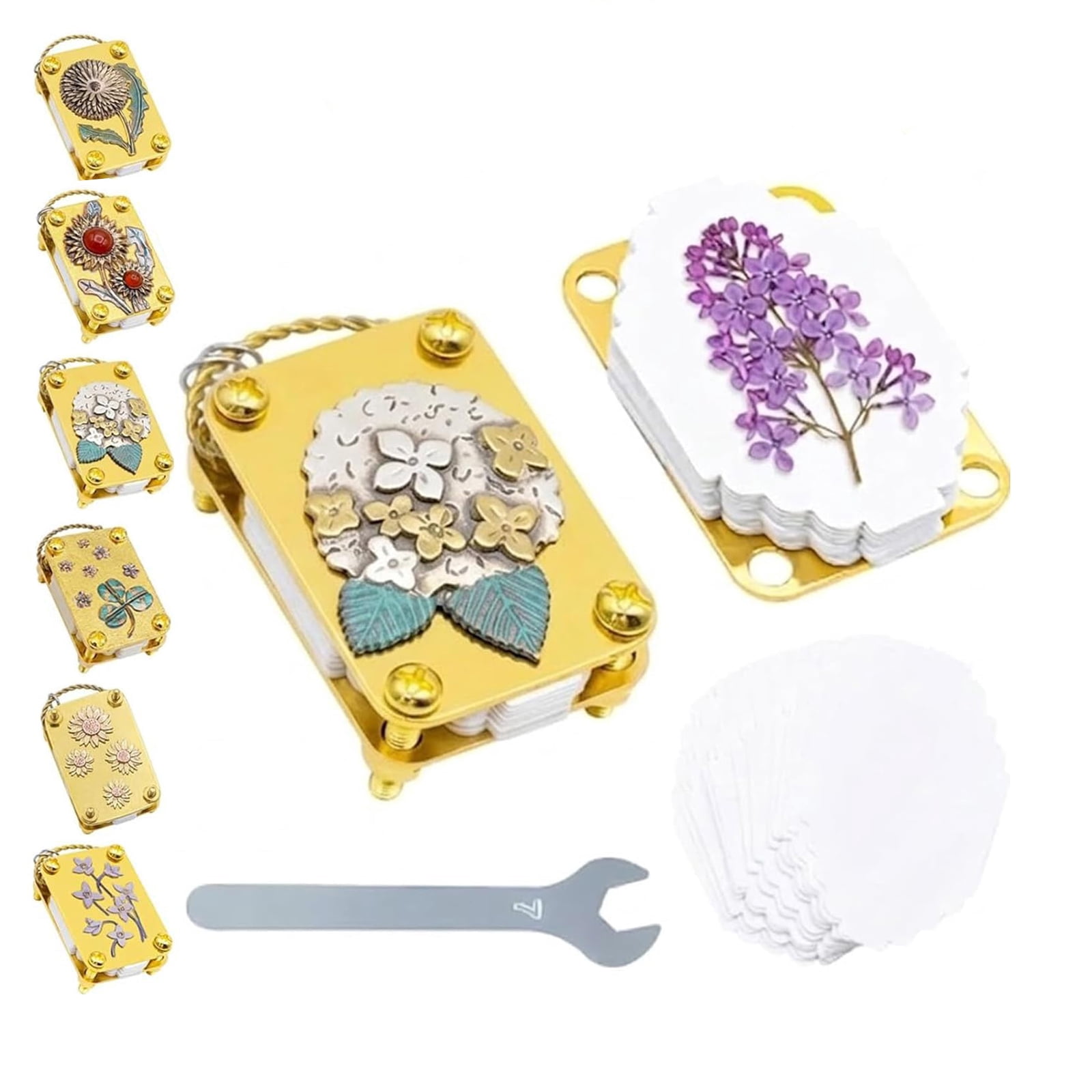 Mini Flower Press Keychain, Full Micro Flower Press Kit with 20PCS ...