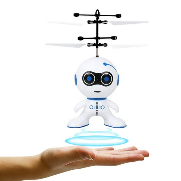 Mini Flying Induction Helicopter Robot Drone 2CH Helicopter72486