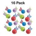 thumbnail image 1 of Mini Foam Character Missiles - Pack Of 16 - 4 Inches Assorted Colors - Silly Face Foam Ball Launcher Missile Toys - For Kids Gre, 1 of 4