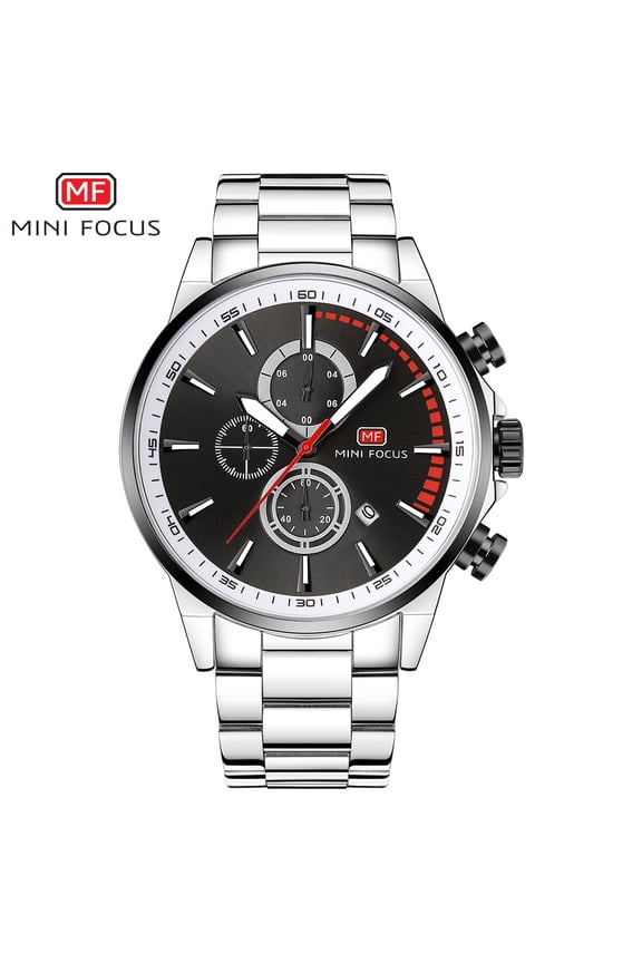 Mini Focus Quartz Watch Sports Waterproof High Brand Luxury Stainless Steel Band Date Display Luminous Hands Business Men Watch