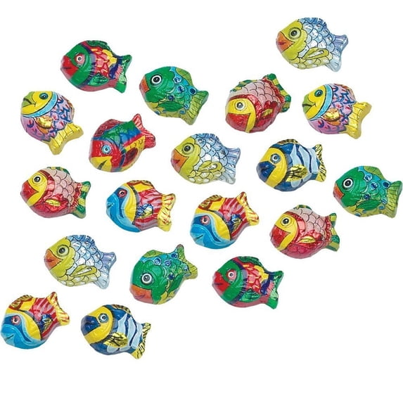 Mini Foiled Milk Chocolate Fish - Bulk Bags