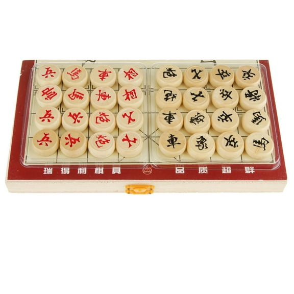 Mini Foldable Board Game Chinese Traditional Game Gathering Party Game Portable Xiang Chinese Chess Set 1inchPieces Diameter