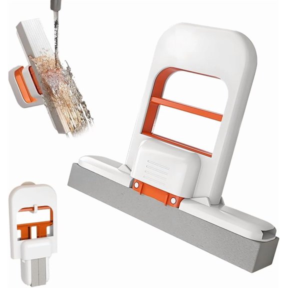 Mini Foldable Desktop Mop, Hands-Free Lazy Portable Self-Squeeze Short Mop, for Bathroom, Kitchen, Desktop, Glass, Living Room, Car