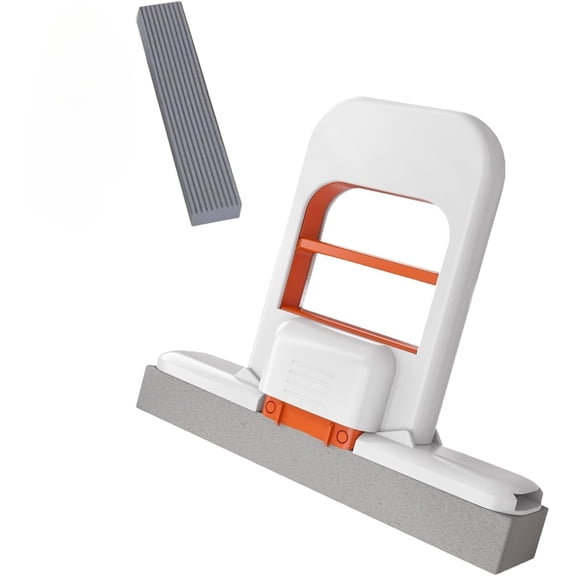 Mini Foldable Desktop Mop, No Wash Lazy Mops, Self-Wringing & Portable, Self-Squeeze Small Mops for Bathroom Kitchens Desktop Glass