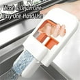 thumbnail image 1 of Mini Foldable Desktop Mop, Portable Mini Cleaning Sponge Mop, Wet and Dry Use Cleaning System, Self-Squeeze Short Mops Effectively Replace Rags Wet for Bathroom, Kitchen and Living Room,White,, 1 of 5
