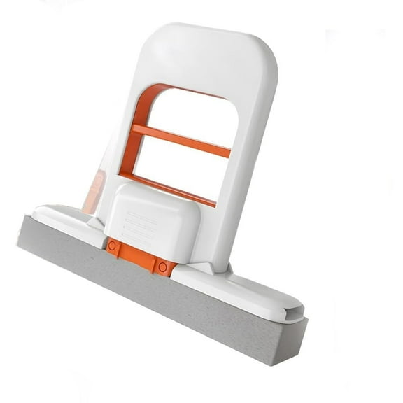 Mini Foldable Desktop Mop, Portable Self-Squeeze Short Mop, Wet and Dry Use Cleaning System, Small Spaces Portable Self-Squeeze Mops,Compact PVA Sponge Mop for Tea Tables, Desks, and Dining Surfaces