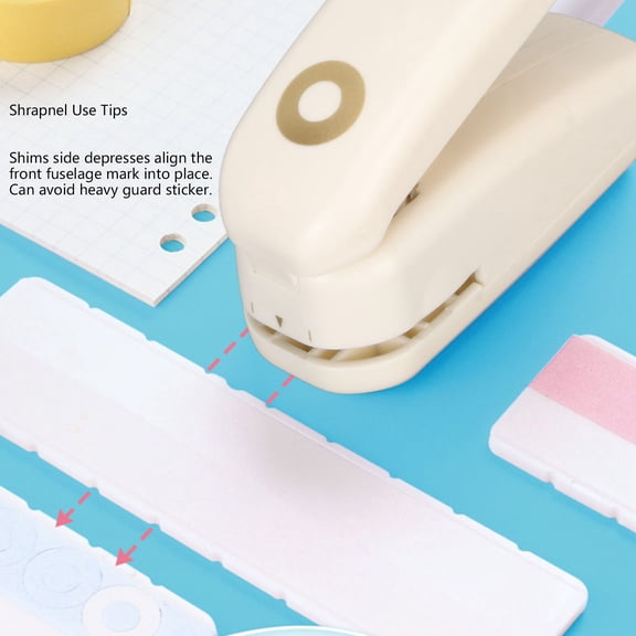 Mini Foldable Lever Action Paper Hole Punch - Portable Scrapbook Tool for Crafting