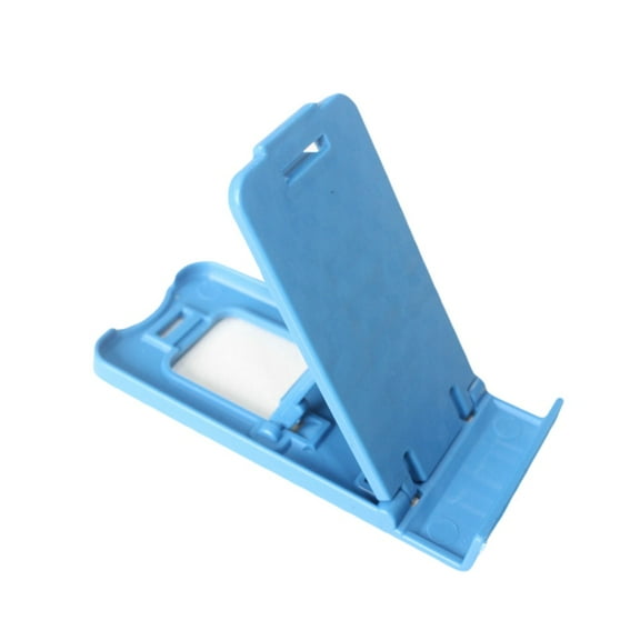 Mini Foldable Plastic Mobile Phone Holder Desktop Table Stand Bracket,Random Color