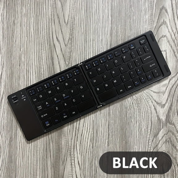 Mini Foldable Wireless Keyboard Compatible for IOS/Android/Windows - Wireless Portable Pocket-Sized Rechargeable Keyboard with, Compatible for Smartphones, Tablets, Laptops ( Tab,)