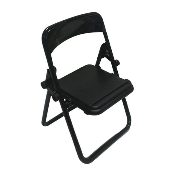 Mini Folding Chair Toy Foldable Chair Shape Universal Phone Desk Hold Q6A1