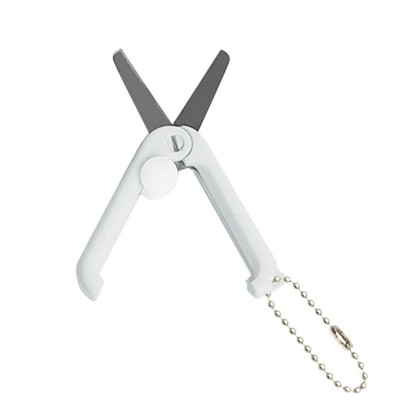 Mini Folding Scissors, Dienrx Morandi Portable Mini Scissors Creative Retractable Foldable Mini Scissors Transparent