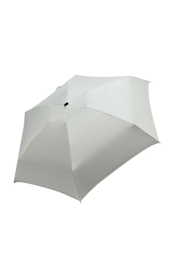 Mini Folding Umbrella, 16cm Compact Sun Umbrella UPF 50+ UV Protection, Ultra-Light Flat Pocket Parasol Rainproof Windproof for Purse Backpack Travel Men Women