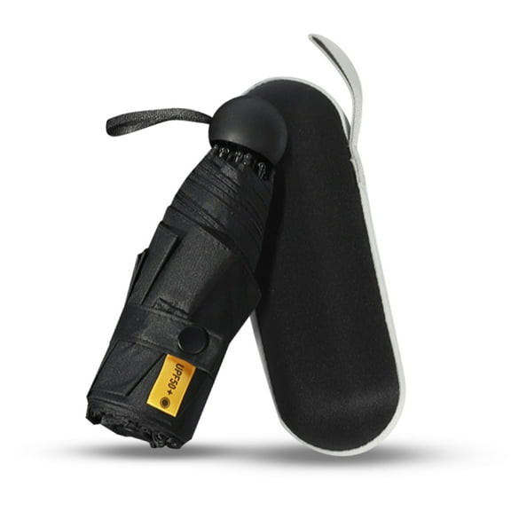 Mini Folding Umbrella with Case, Pocket-Sized Lightweight Portable Umbrella, Light Compact Rain Umbrella for Travel Outdoor Daily Use, Small Sun Rain Pocket Umbrella for Girls and Women men