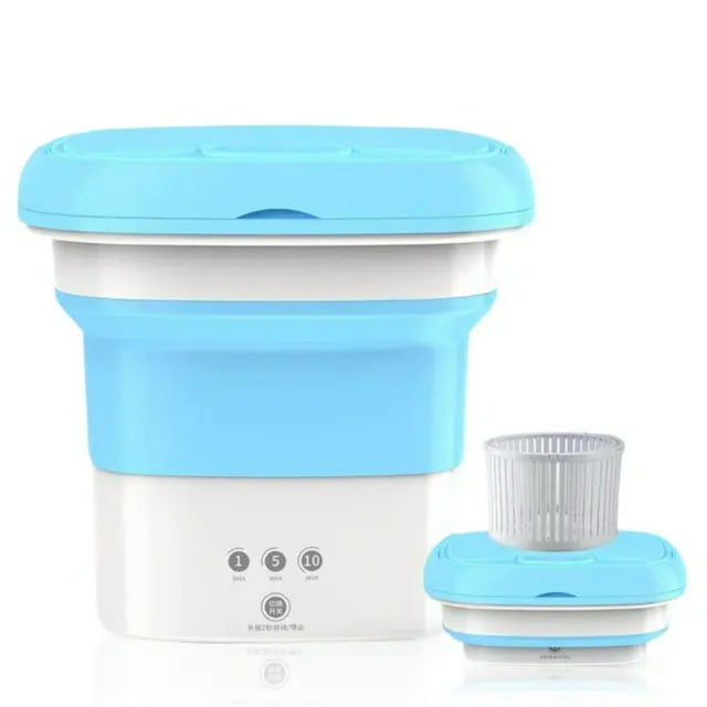 Mini Folding Washing Machine with Drying Centrifuge for Clothes Socks