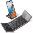 thumbnail image 1 of Mini Folding Wireless Bluetooth Keyboard With Touchpad for Laptop Tablet Phone, 1 of 8