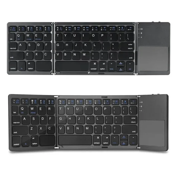 Mini Folding Wireless Bluetooth Keyboard With Touchpad for Laptop Tablet Phone