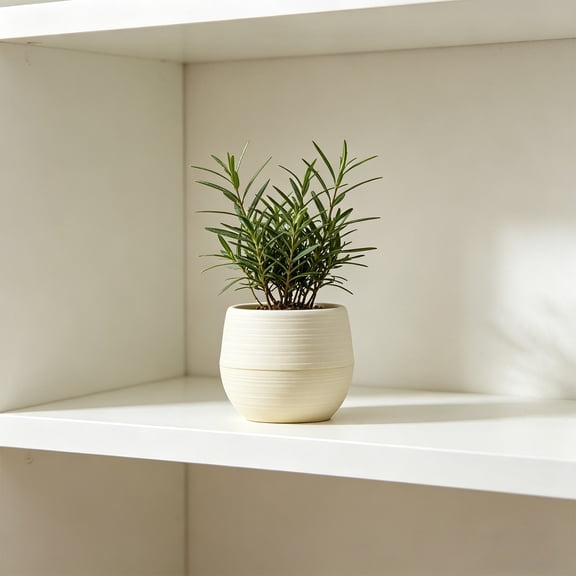Mini Foliage Small Planters, Wenini Marble Grain Colorful Pots Resin Plastic Containers 7x7x5.5cm, Lightweight Versatile Flowerpot for Cacti Home Office Desk Windowsill Decor, White