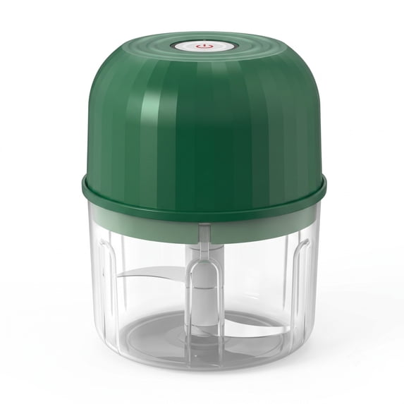 Mini Food Chopper 4.7X3.7 Inch Portable Electric Garlic Mincer with Stainless Steel Blades Usb Rechargeable Cordless Small Processor for Kitchen Camping Rv Travel