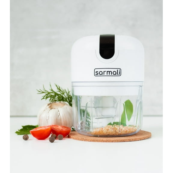 Mini Food Chopper With Container, Electric Garlic Chopper, Vegetable and Salad Chopper, BPA-Free