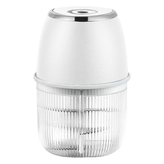 Mini Food Processor, 350ml Electric Chopper for Vegetables and Meat, White, PP, Compact and Portable, 6 Blade System for Quick Grinding