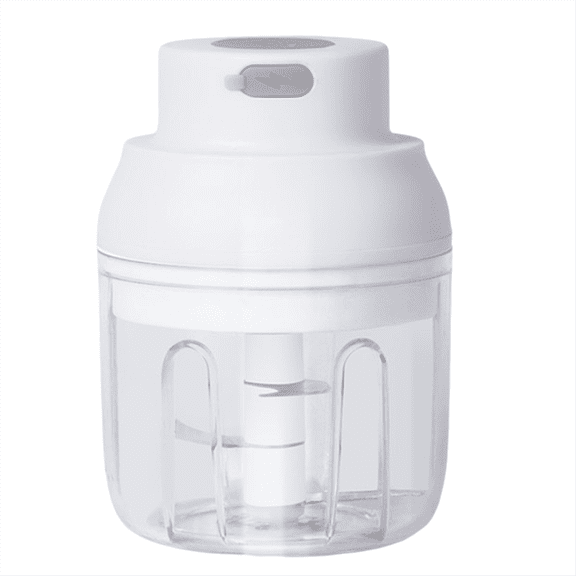 Mini Food Processor, USB Rechargeable Powerful Motor Ginger Garlic Masher,Kitchen Food Mixer Tools,White