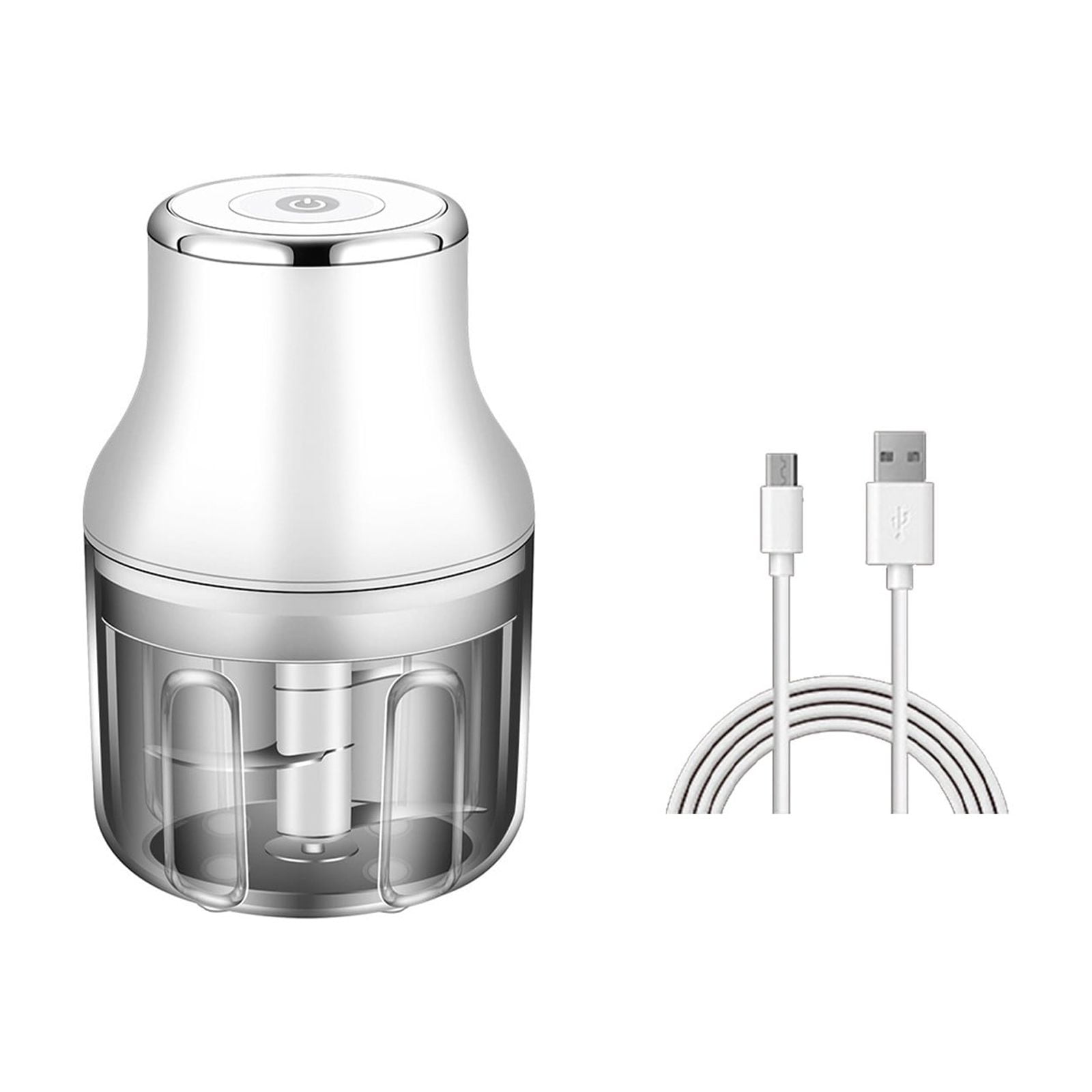 Mini Food Processor for Vegetables, Garlic, Ginger, and Chili with Pull-Cord Operation and Easy-Clean Design