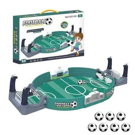 Mini Foosball Games with 7 Pcs Mini Football, Football Tables Football Games Table Top Football Game, Table Top Soccer Game for Kids, Desktop Sport Board Game for Family Game Night Fun