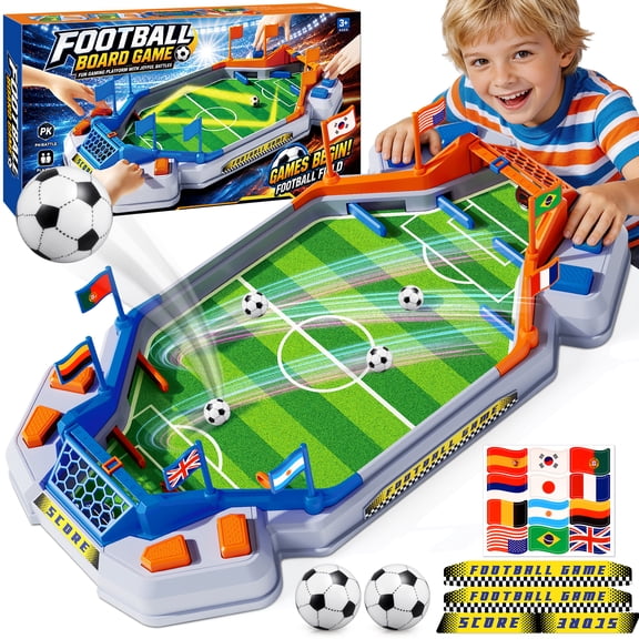 Mini Foosball Table Game, Gifts for 3-12 Year Old Kids Boys Tabletop Soccer Games, Soccer Pinball for Indoor Game for Adults Kids Family