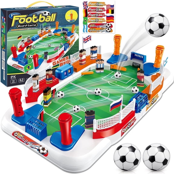 Mini Foosball Table Game, Gifts for 3-12 Year Old Kids Boys Tabletop Soccer Games, Soccer Pinball for Indoor Game for Adults Kids Family