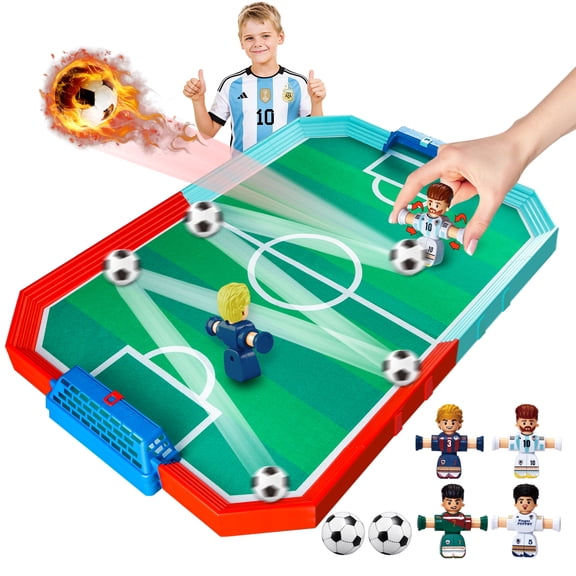 Mini Foosball Table Game for Kids Soccer Game Set Gifts Boys Toy Football Games Board for Indoor Sports Game Room Pinball Interactive Birthday Gift Toys for 3 4 5 6 7 8-12 Year Old Family Gatherings