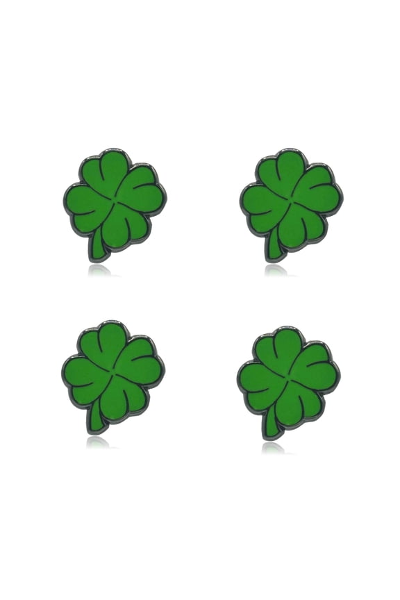 Mini Four Leaf Clover Set of 4 Filler Enamel Pins