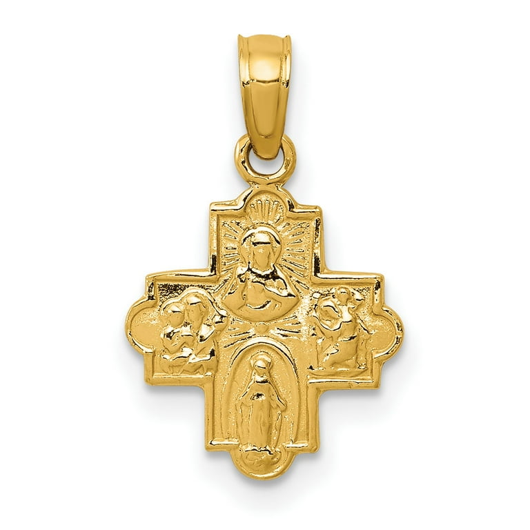 14k gold four clearance way cross