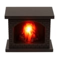 thumbnail image 1 of Mini Freestanding Fireplace Accent Light, Fireplace Mantel Decor, Warm Night Light, Battery Operated Night Light, Small Electric Fireplace, 2.5 X 2 Inch Black Faux Fire Lantern, 1 of 4