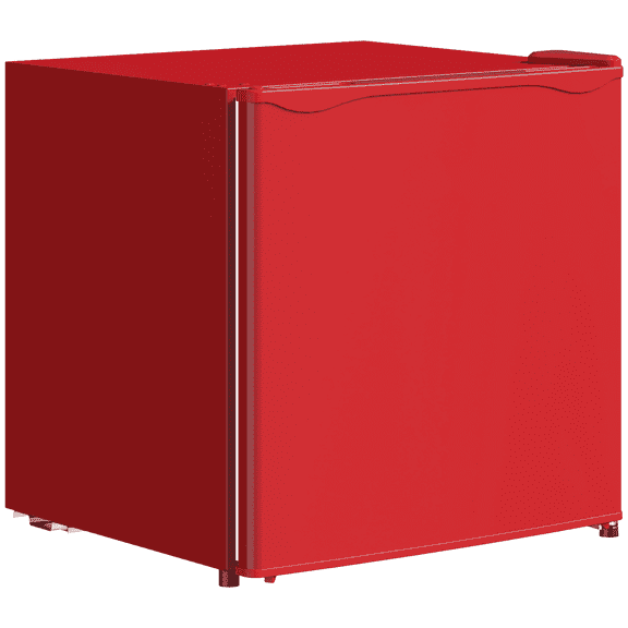 Mini Freezer 1.1 Cu.Ft, Compact Upright Freezer, Adjustable Temp, Removable Shelf - Red