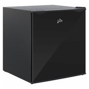 Mini Freezer Countertop 1.1 Cu.Ft Compact Upright Freezer, Removable Shelf, Reversible Door for Dorm, Apartment, Home, Office - Black