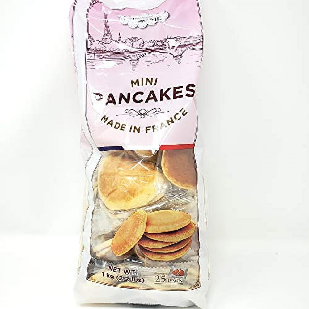 Mini French Pancakes France Individually Wrapped Packs (50 Pancakes