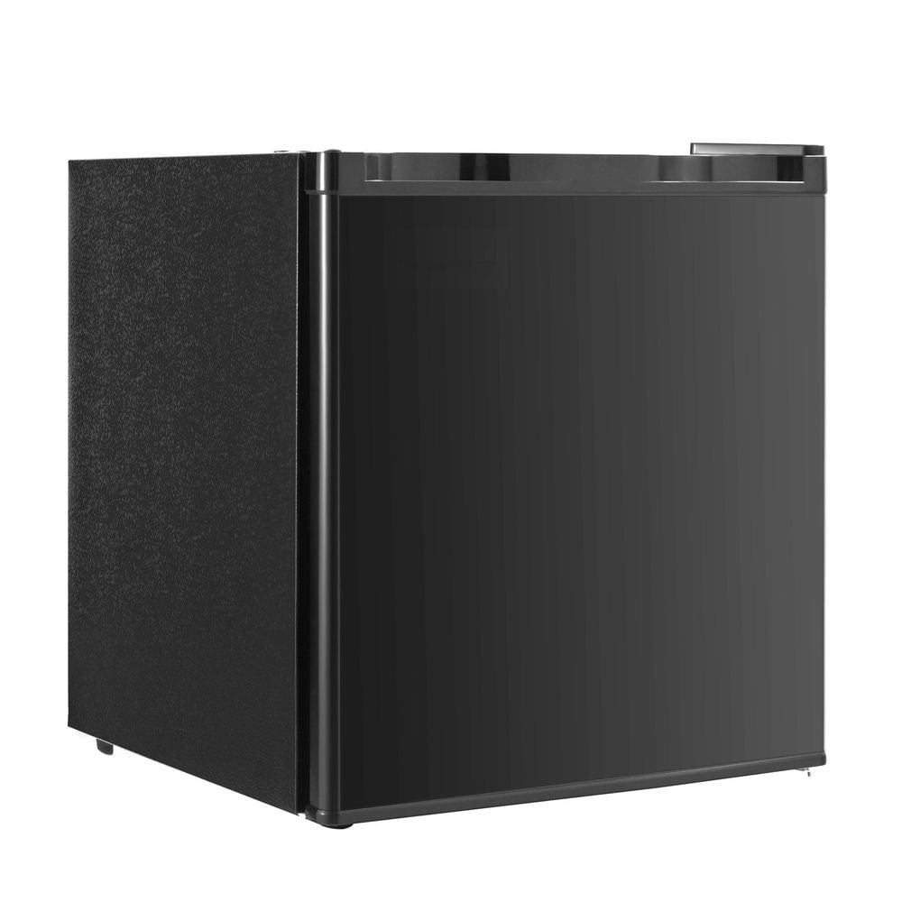 Mini Fridge, 1.6 Cu.Ft, Single Door Compact Refrigerator, Adjustable Temperature, Metal Shelf, Energy Efficient Small Refrigerator, Reversible Door, Low Noise, for Bedroom Dorm Office, Black