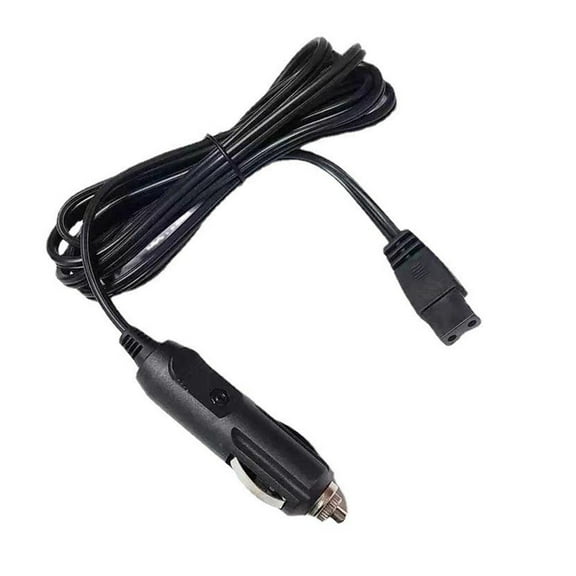 Mini Fridge 12V DC 2 Pin Power Cord, DC 12V/24V 2 Pin Lead Car Cooler Box Mini Fridge Charging Cable, Auto Cigarette Lighter DC Extension Cord Power Cable
