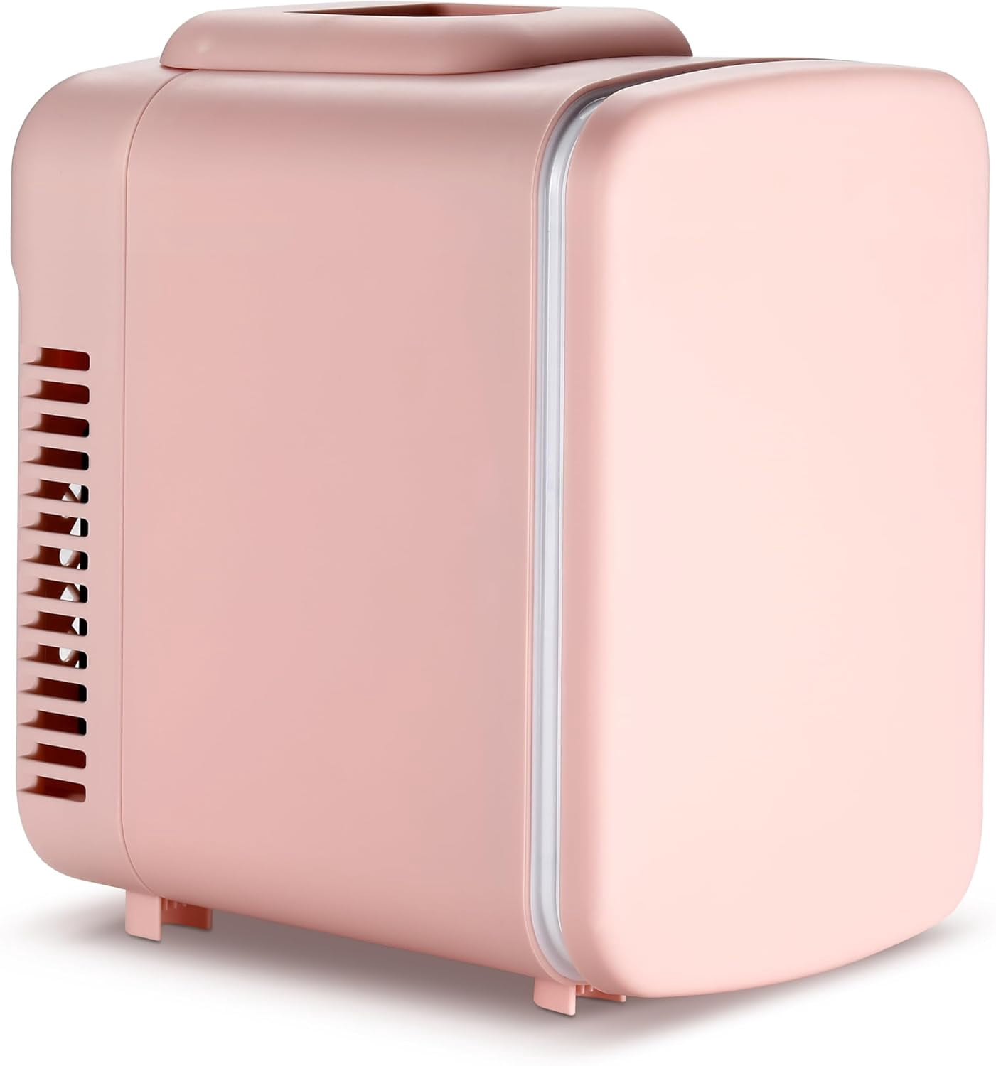 MY  Mini Fridge, 4L/6 Can Portable Cooler & Warmer Freon-Free Small Refrigerator, Provide Compact Storage for Skincare, Beverage, Food, Cosmetics for Bedroom, Office, Dorm, Black