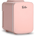 Mini Fridge, 4L/6 Can Portable Cooler & Warmer FreonFree Small