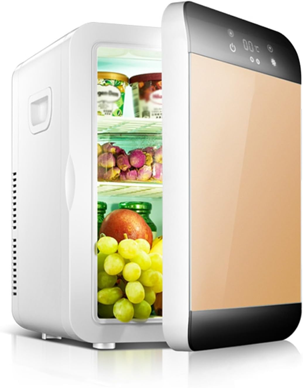 Mini Fridge, Compact Refrigerator with Adjustable Shelf, Small ...