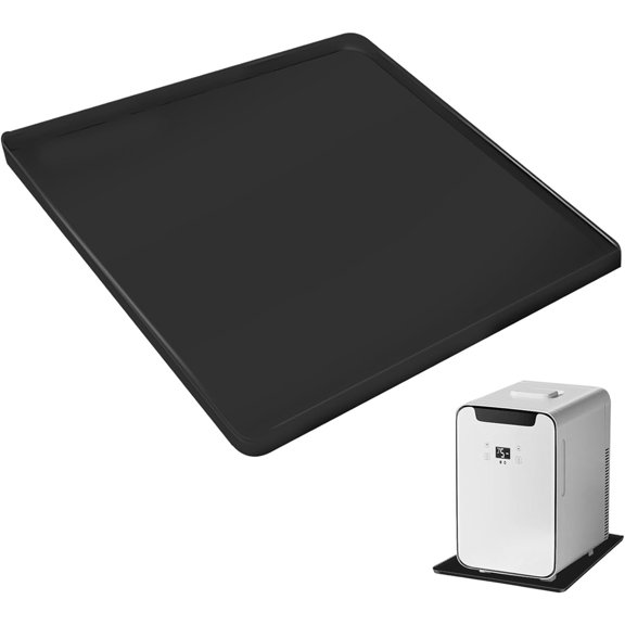 Mini Fridge Drip Mat,Multifunction Silicone Floor Pad,Refrigerator Mats,Carpet Protector Pad,Suitable for Mini Fridge(23.623.6 Inch)