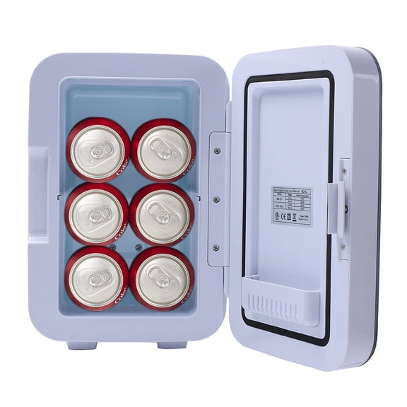 Mini Fridge Electric Cooler and Warmer, Portable Compact Thermoelectric Personal Refrigerator, 6 Liter Capacity, Chills 8-can 12oz Cans, for Car Accessories, Home, Office, Dorm or Boat, S11380