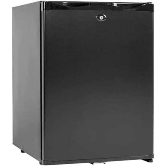 Mini Fridge with Lock for Bedroom Locking Fridge Quiet Lockable Dorm Refrigerator No Noise Absorption 12V/110V DC for Car Office Medication Compact Storage with Reversible Door 1.0 Cu.Ft Black