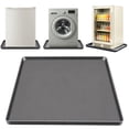 thumbnail image 1 of Mini Fridge Mat, 24"x24"X0.78" Mini Fridge Drip Trays Mat for Carpet Floor, Under Refrigerator Mat AC Conditioner Drip Pan, Silicone Mat for Refrigerators, Washing Machines, Dryers, Gray, 1 of 8