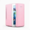thumbnail image 1 of AstroAI Mini Fridge, 6 Liter/8 Cans Makeup Skincare Fridge 110V AC/ 12V DC Portable Thermoelectric Cooler and Warmer Little Tiny Fridge for Bedroom, Beverage, Pink, 1 of 7