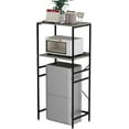 thumbnail image 1 of Mini Fridge Shelf Mini Fridge and Microwave Stand Over Mini Fridge Storage Rack Height Adjustable Microwave and Fridge Stand Suitable for Dorm, Kitchens, Offices, Gray, 1 of 14
