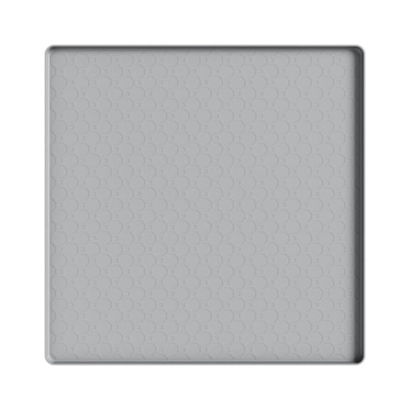 Mini Fridge Silicone Mat 19.6x19.6inch Under Refrigerator Waterproof Mat With Raised Protective Carpet Floor For Fridge