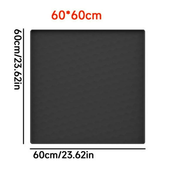 Mini Fridge Silicone Mat With Raised Edge Soft Under Refrigerator Mat Floor Protector Washable Multipurpose For Washing Machine