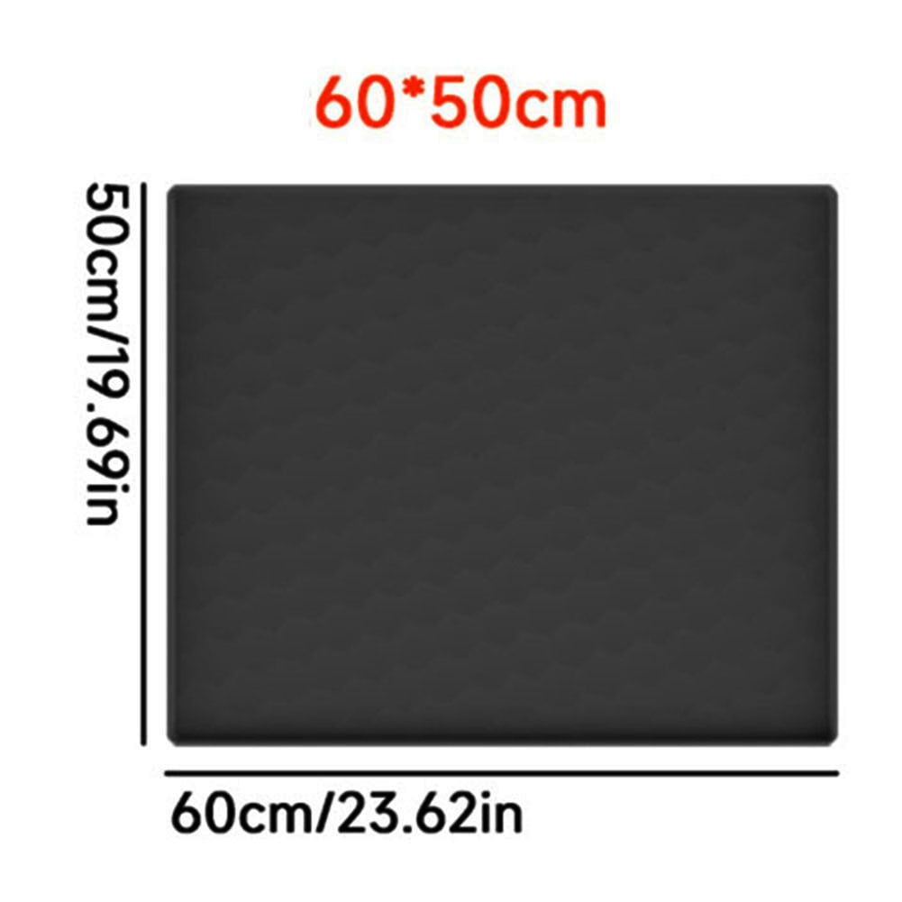 Mini Fridge Silicone Mat With Raised Edge Soft Under Refrigerator Mat Floor Protector Washable Multipurpose For Washing Machine